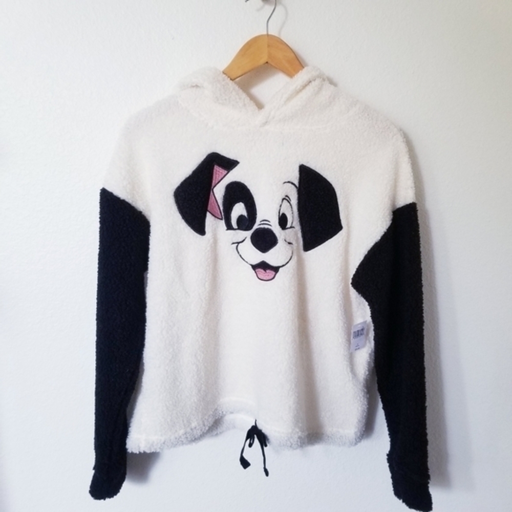 DISNEY PARK 101 Dalmatians Sherpa Cinch Hem Hoodie